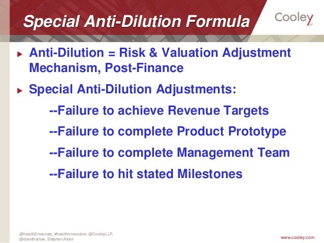 Anti dilutive stock options