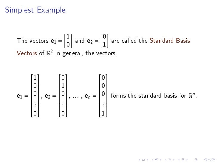 Subspace, Col Space, basis