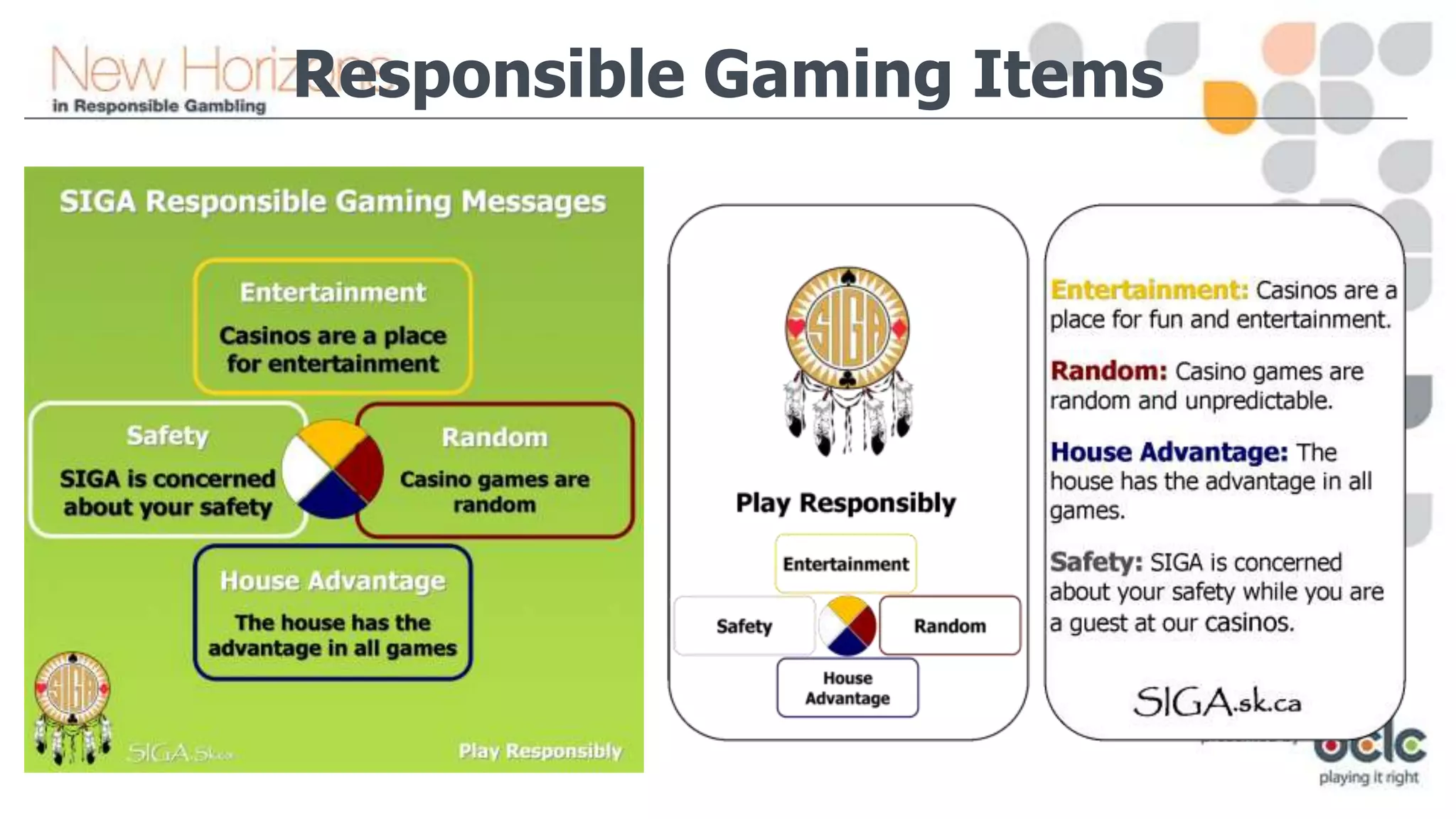 Responsible Gaming Items

 