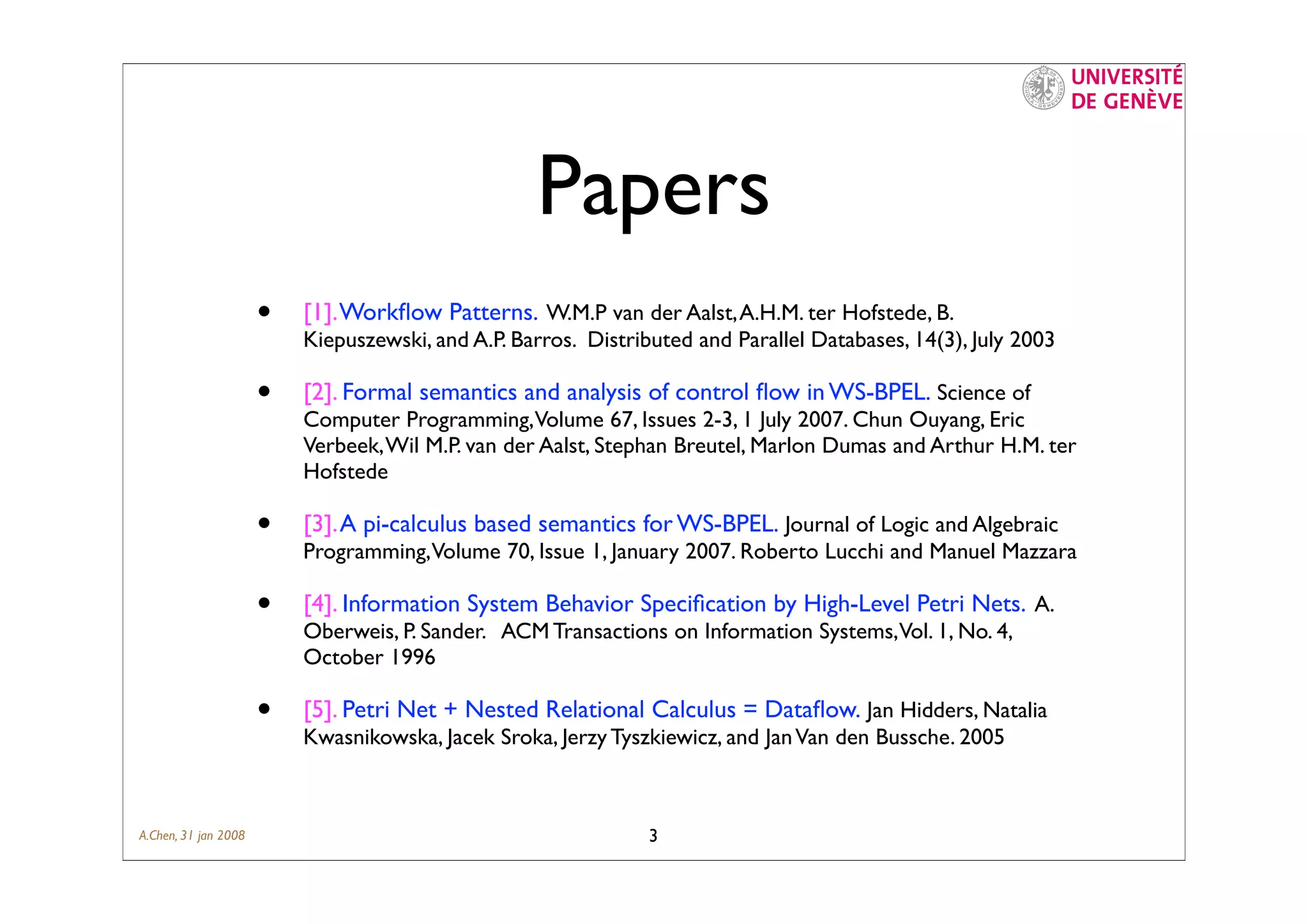 Semantics (requirements) of Business Process
