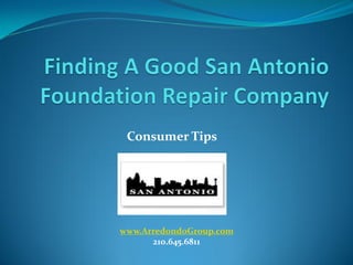 Consumer Tips




www.ArredondoGroup.com
      210.645.6811
 