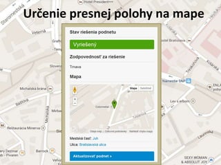Ur?enie presnej polohy na mape
 