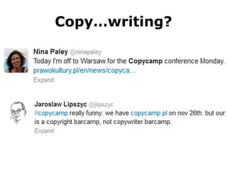 Copy…writing?
 