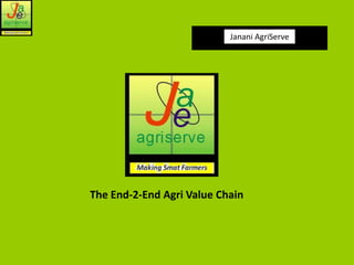 Janani AgriServe




The End-2-End Agri Value Chain
 