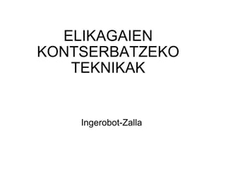   ELIKAGAIEN KONTSERBATZEKO TEKNIKAK Ingerobot-Zalla 