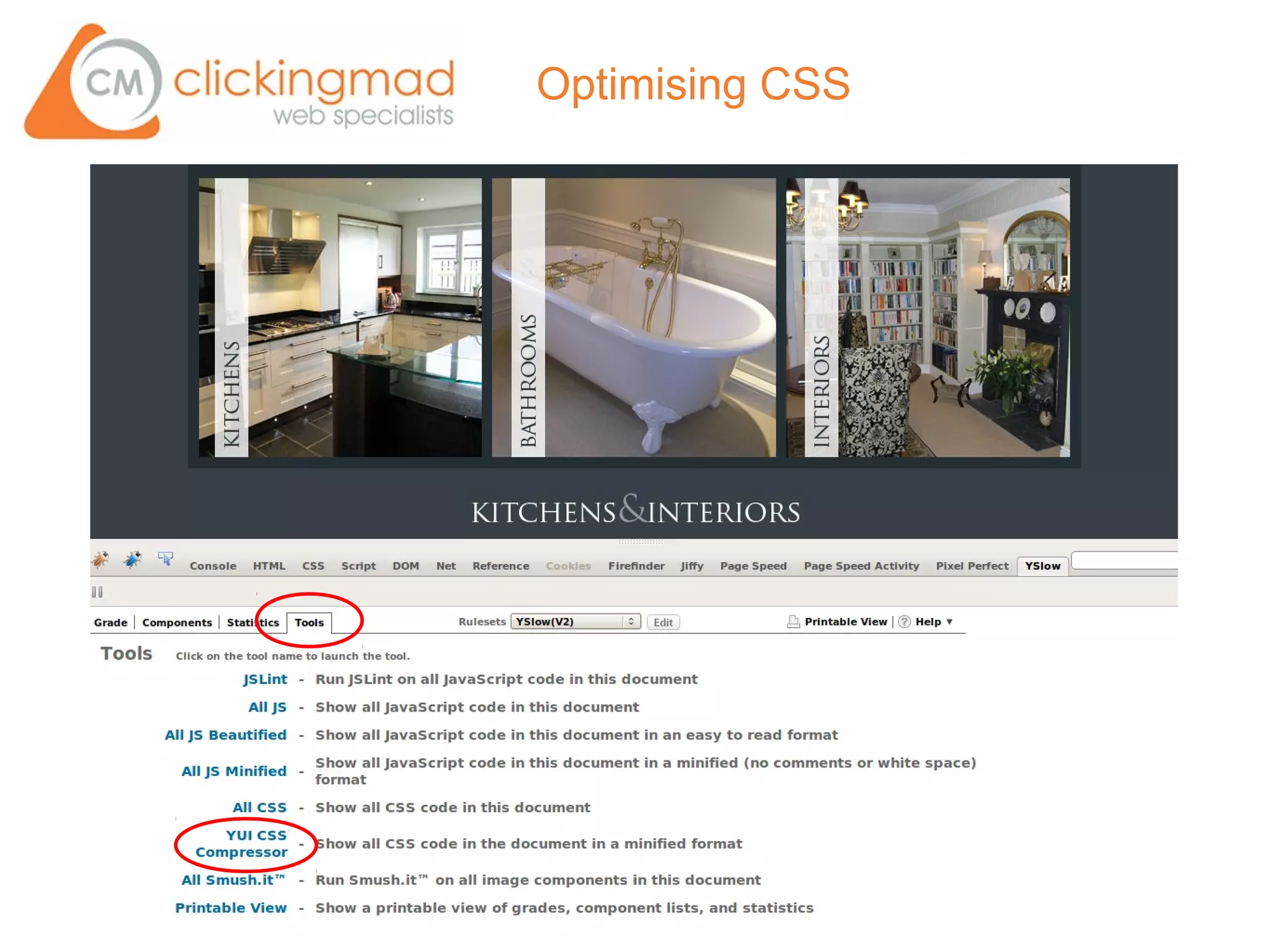 Optimising CSS
 