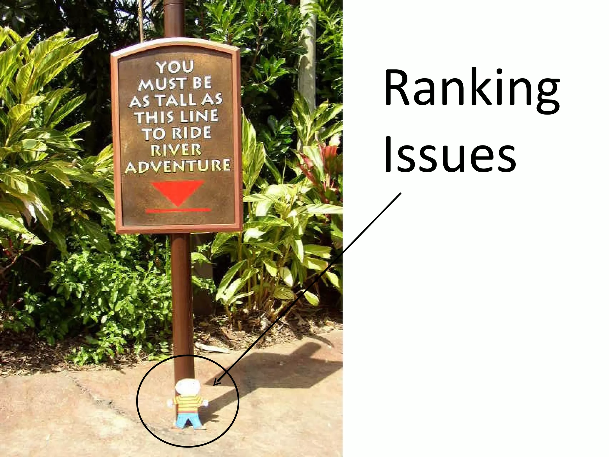Ranking Issues 