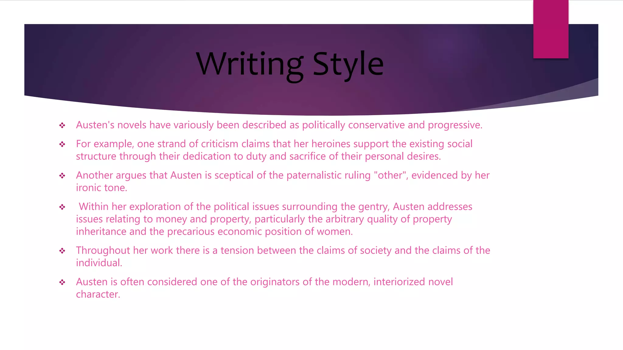 Jane austen (novelist) | PPT