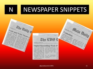 N NEWSPAPER SNIPPETS
15@janetbianchini VRT6
 