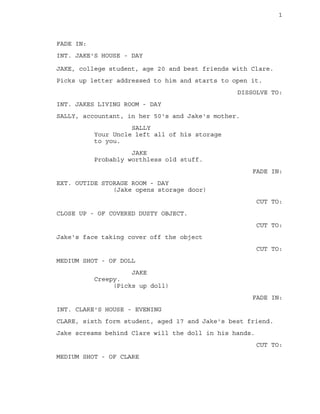 Script Writing Janet Janet script | PDF
