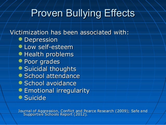 Negative effects of bullying