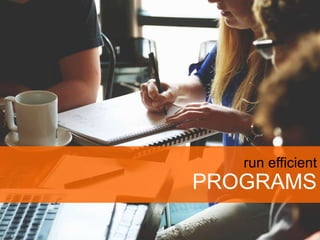 run efficient
PROGRAMS
 