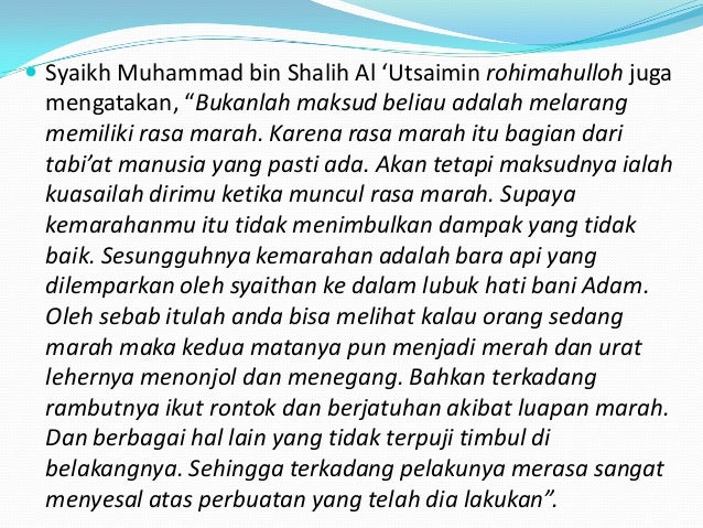 Jangan marah, bagimu surga