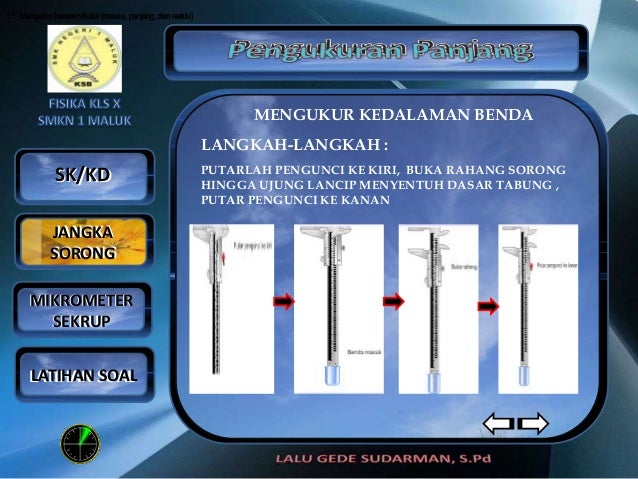 Jangka sorong dan mikrometer skrup