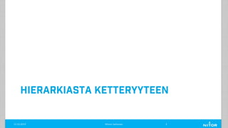 HIERARKIASTA KETTERYYTEEN
11.12.2019 Minna Janhonen 3
 