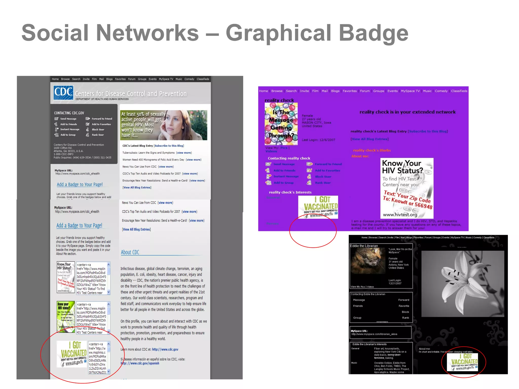 Social Networks – Graphical Badge 