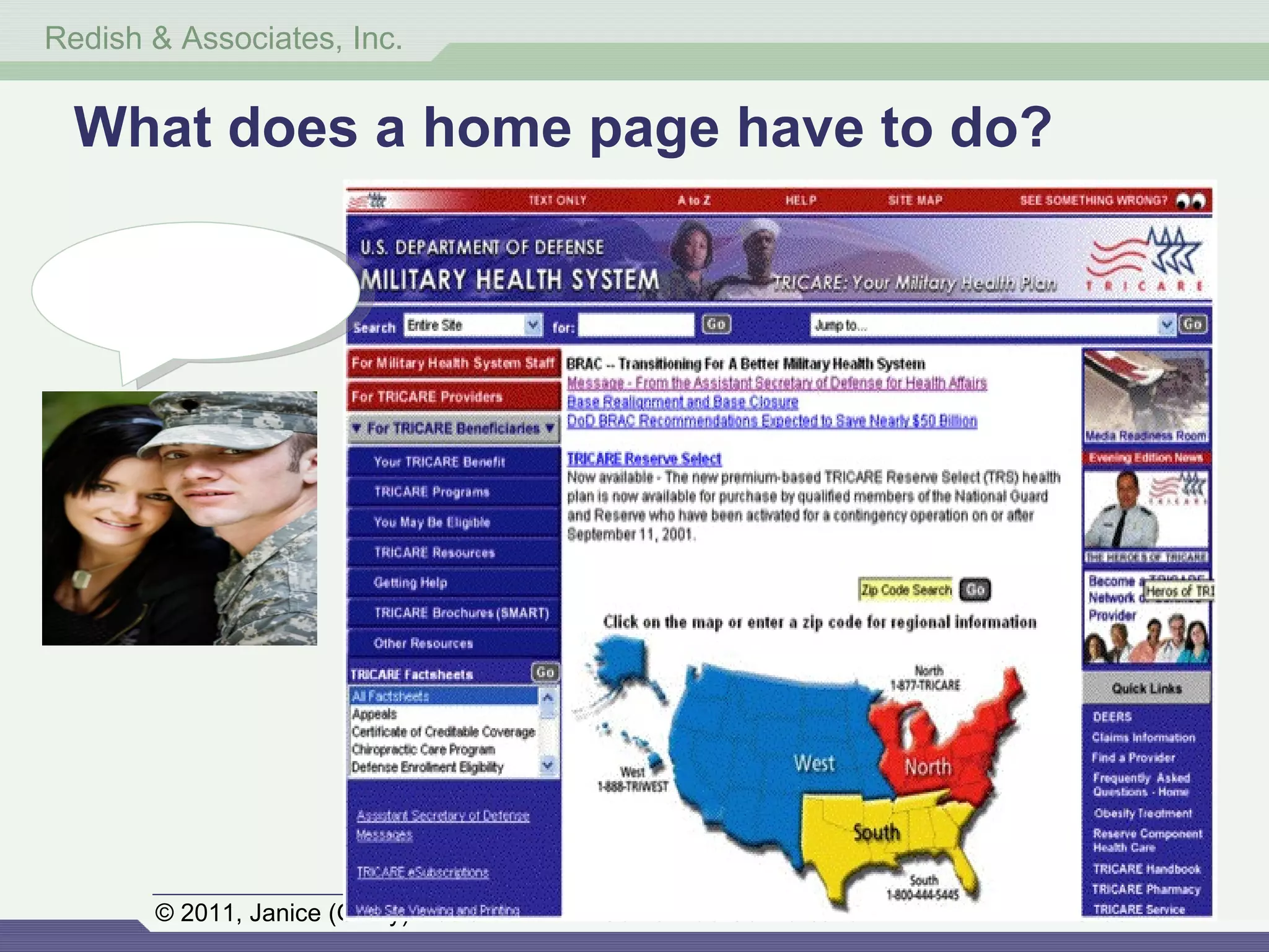 What does a home page have to do? 