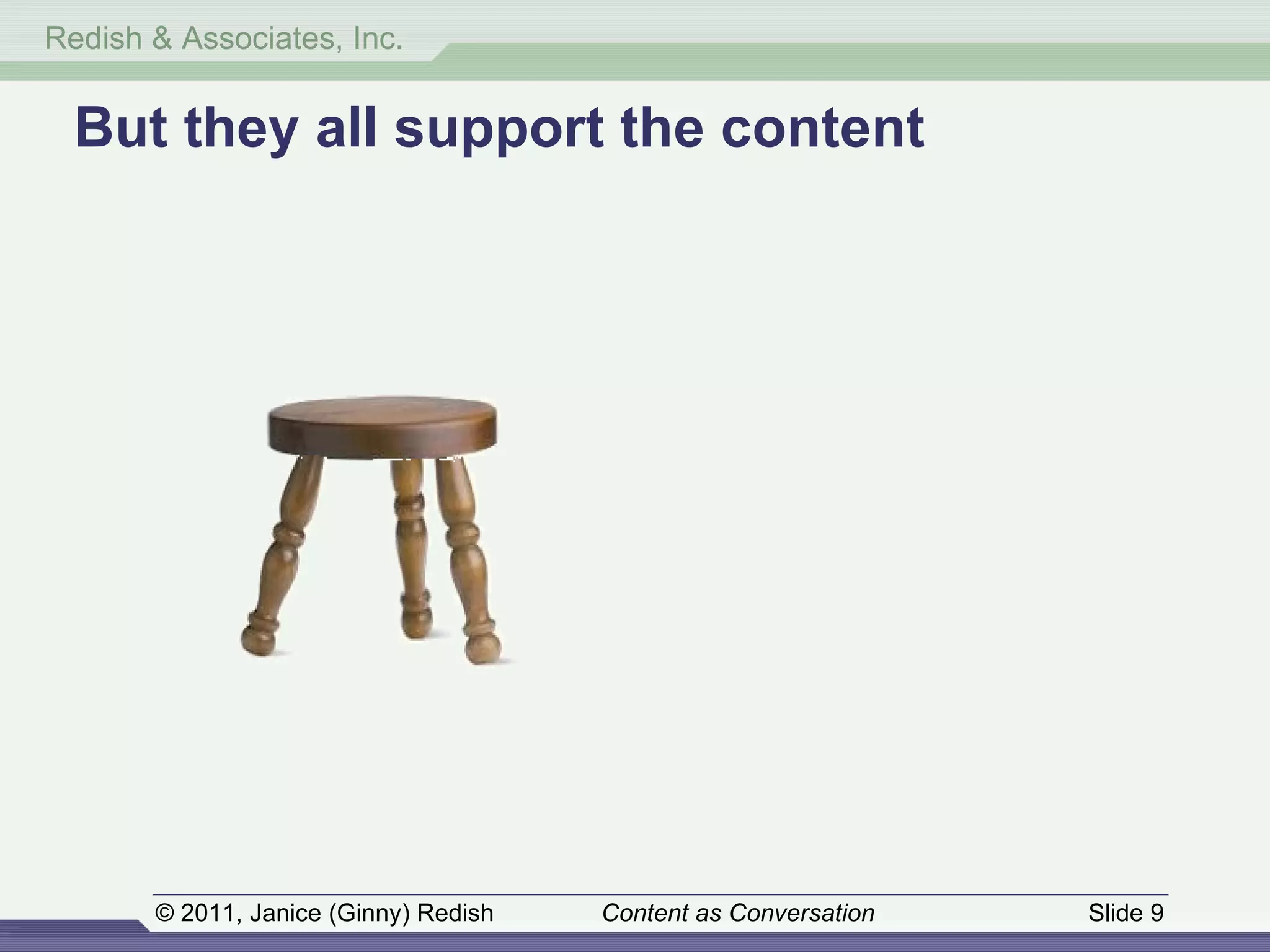 But they all support the content 