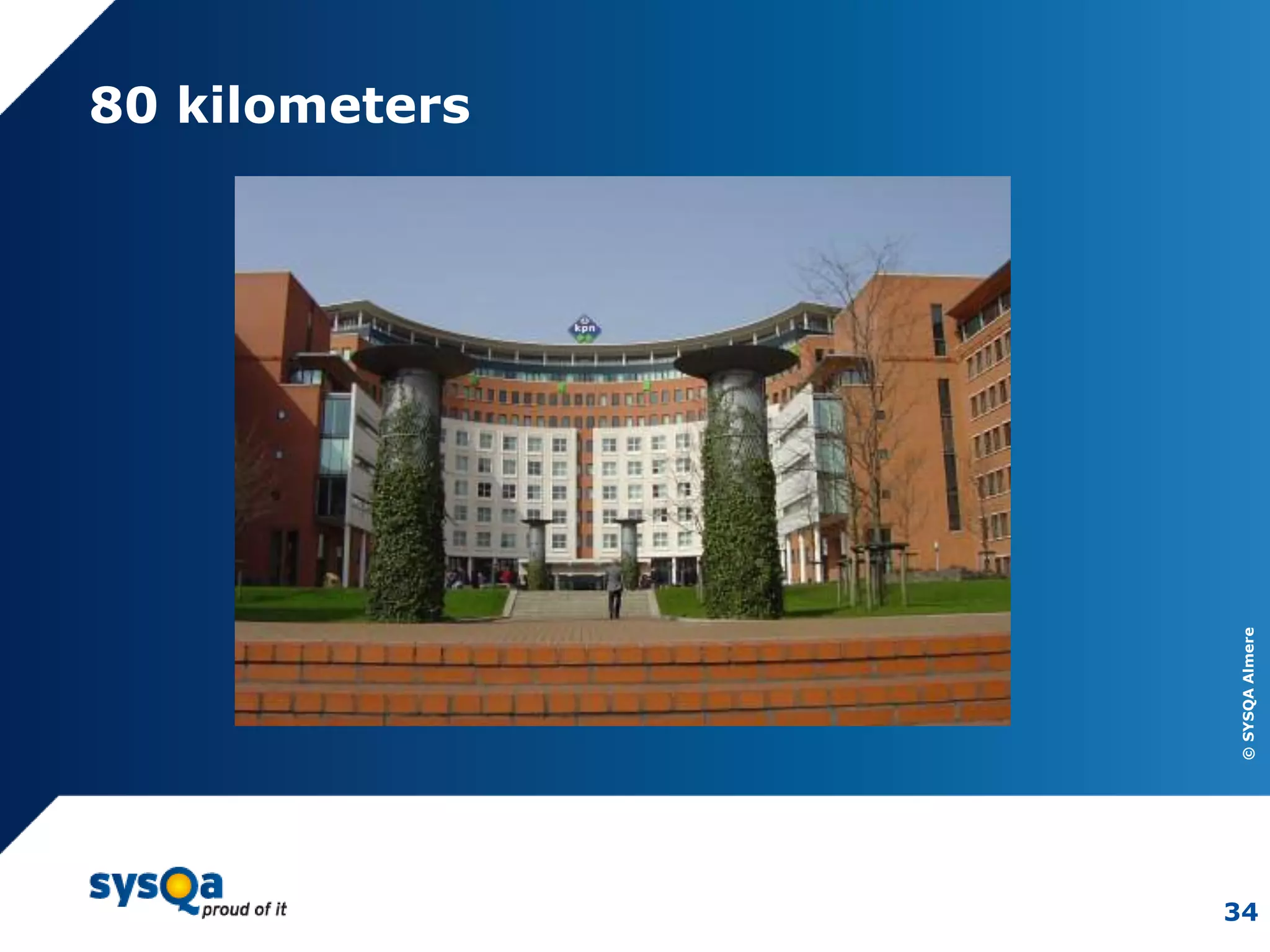 ©SYSQAAlmere
34
80 kilometers
 