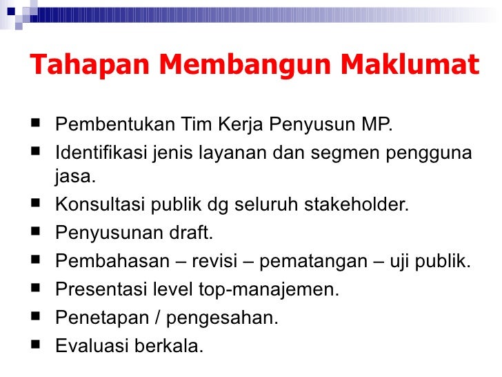 Janji / Maklumat Pelayanan