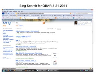 Bing Search for OBAR 3-21-2011 