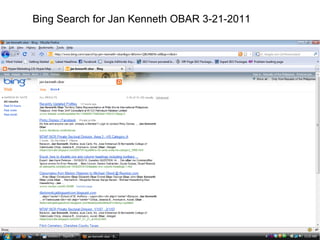 Bing Search for Jan Kenneth OBAR 3-21-2011 