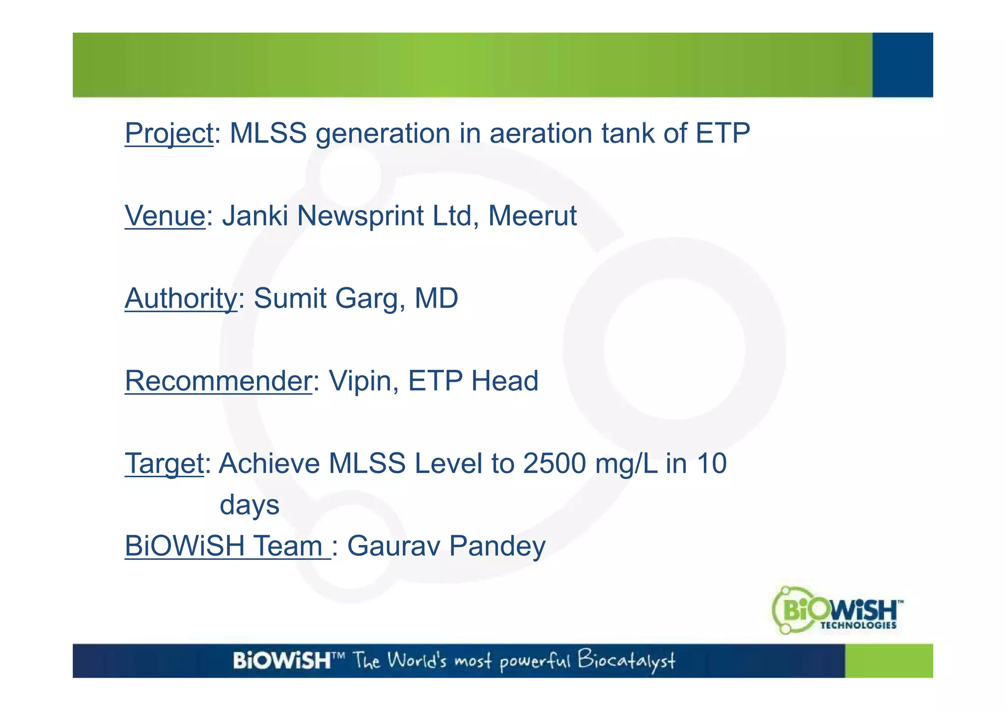 paper industry ETP (waste water treatment) | PDF