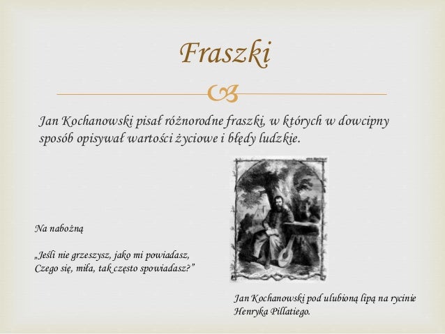 Pieśń 25 Jan Kochanowski Tekst Jan Kochanowski