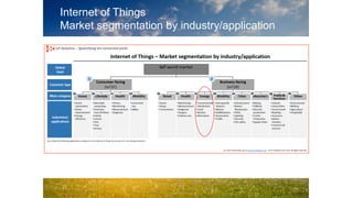 Internet of Things
Market segmentation by industry/application
 