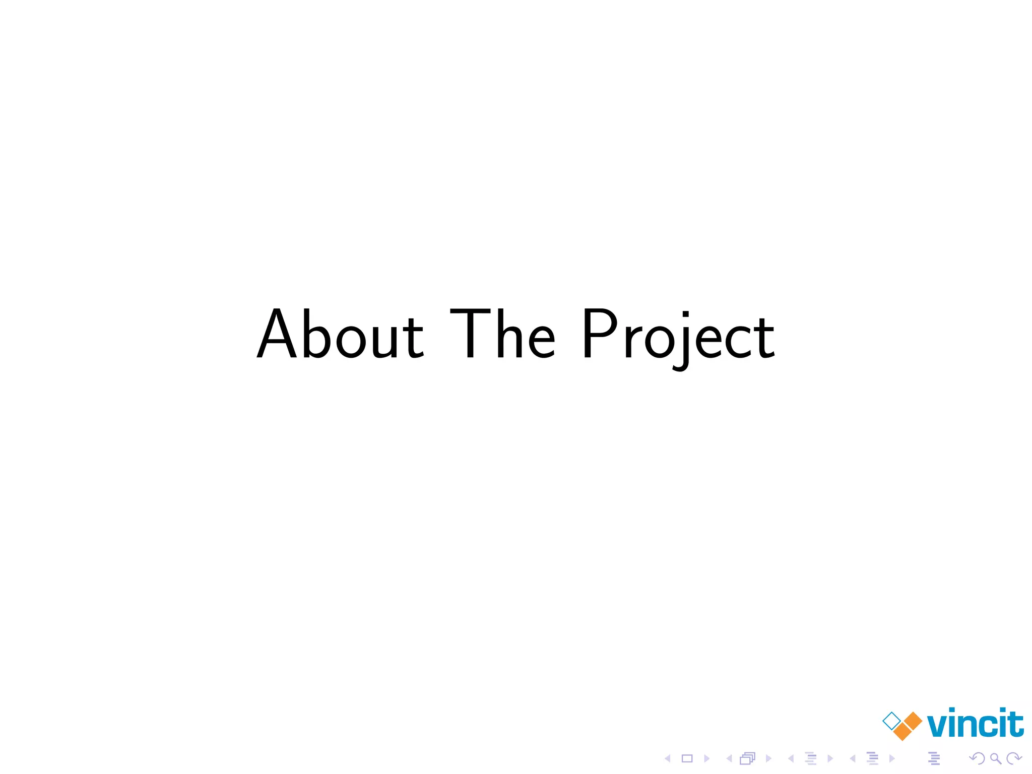 About The Project
 