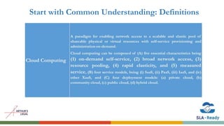 Start with Common Understanding: Definitions
 