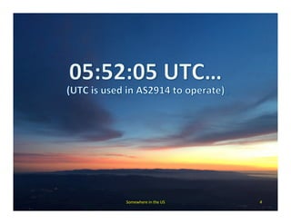 Somewhere	in	the	US	 4	
 