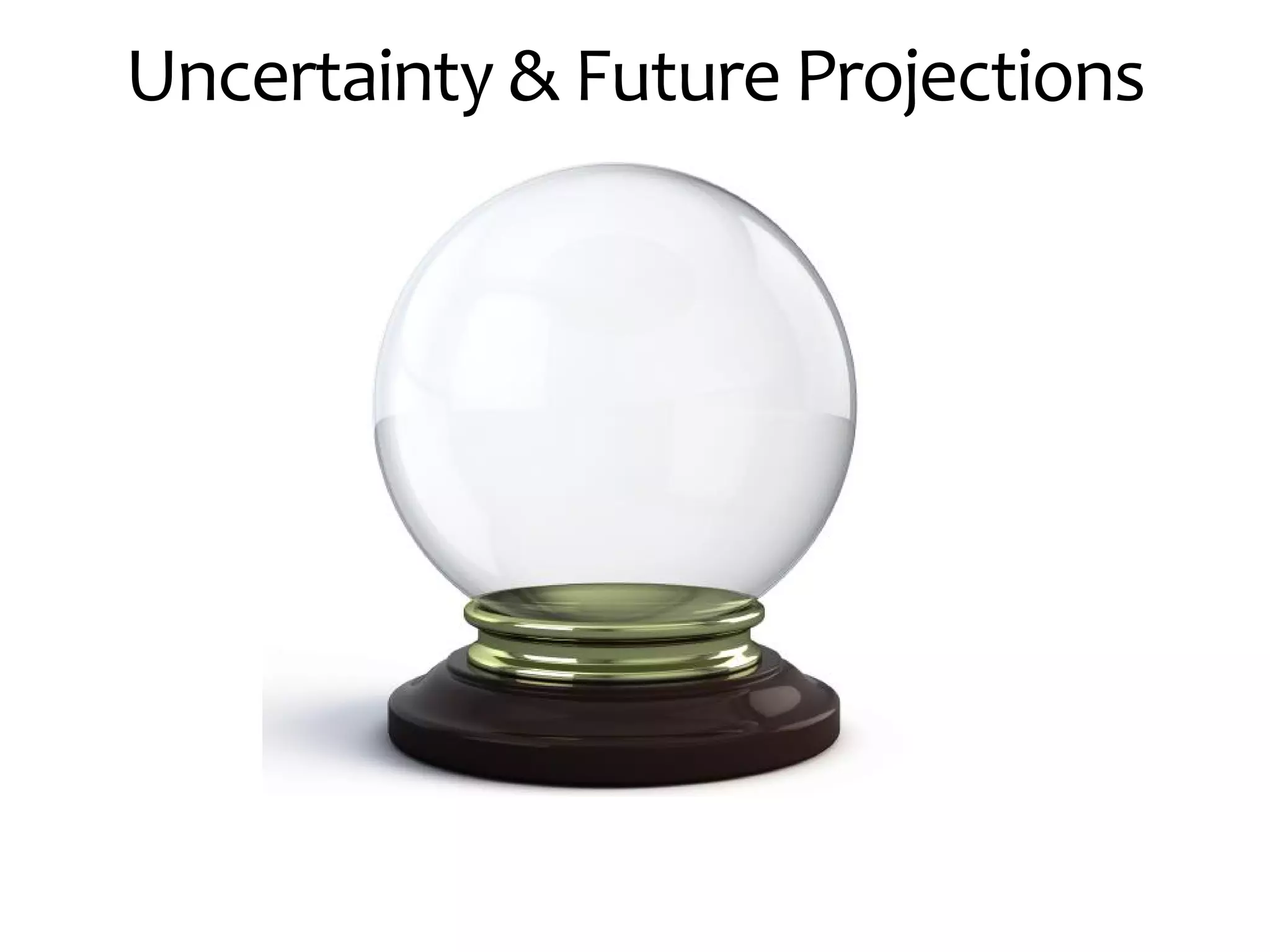 Uncertainty & Future Projections
 