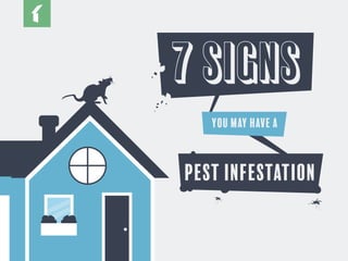 PEST INFESTATION
7 SIGNS
YOU MAY HAVE A
 