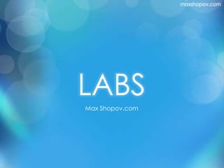 maxshopov.com




LABS
Max Shopov.com




                          1
 