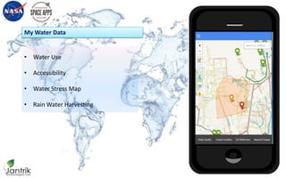 • Water Use
• Accessibility
• Water Stress Map
• Rain Water Harvesting
My Water Data
My Water Data
 