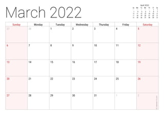March 2022
Sunday Monday Tuesday Wednesday Thursday Friday Saturday
27 28 1 2 3 4 5
6 7 8 9 10 11 12
13 14 15 16 17 18 19
...