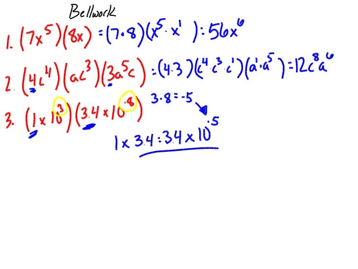 Multiplying and Powers of Exponents