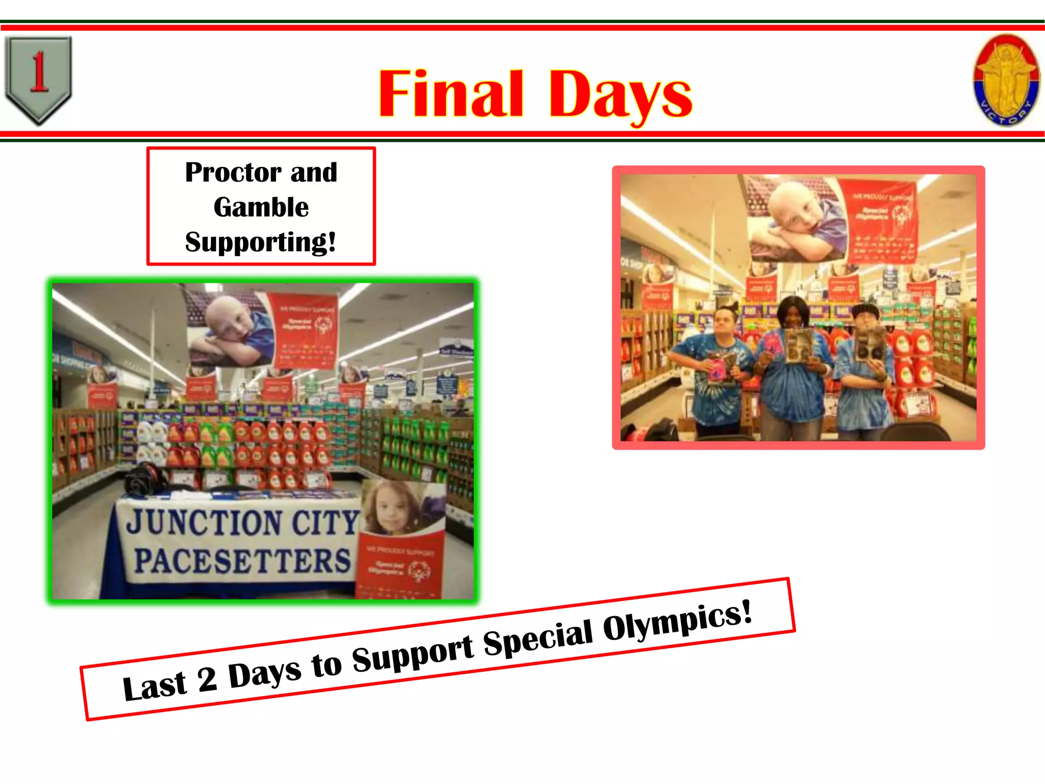 Proctor and
Gamble
Supporting!

 