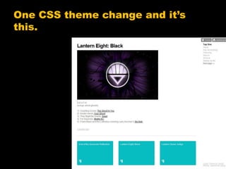 One CSS theme change and it’s this.