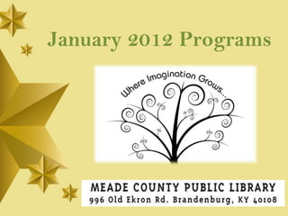 January 2012 Programs 