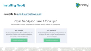 Navigate to neo4j.com/download
Installing Neo4j
 