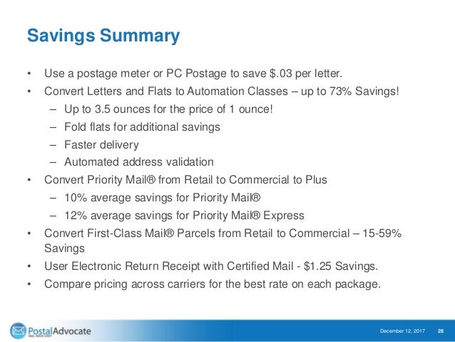 january 2018 usps rates increase webinar presentation rates increase letter