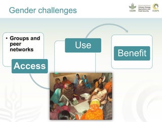 Promoting gender equality in rural climate services