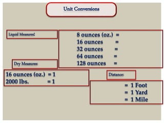 Unit Conversions
 