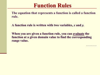 Function Rules

 
