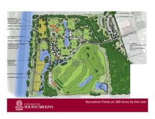 Slide 1
Recreation Fields on 300 Acres by the river
 