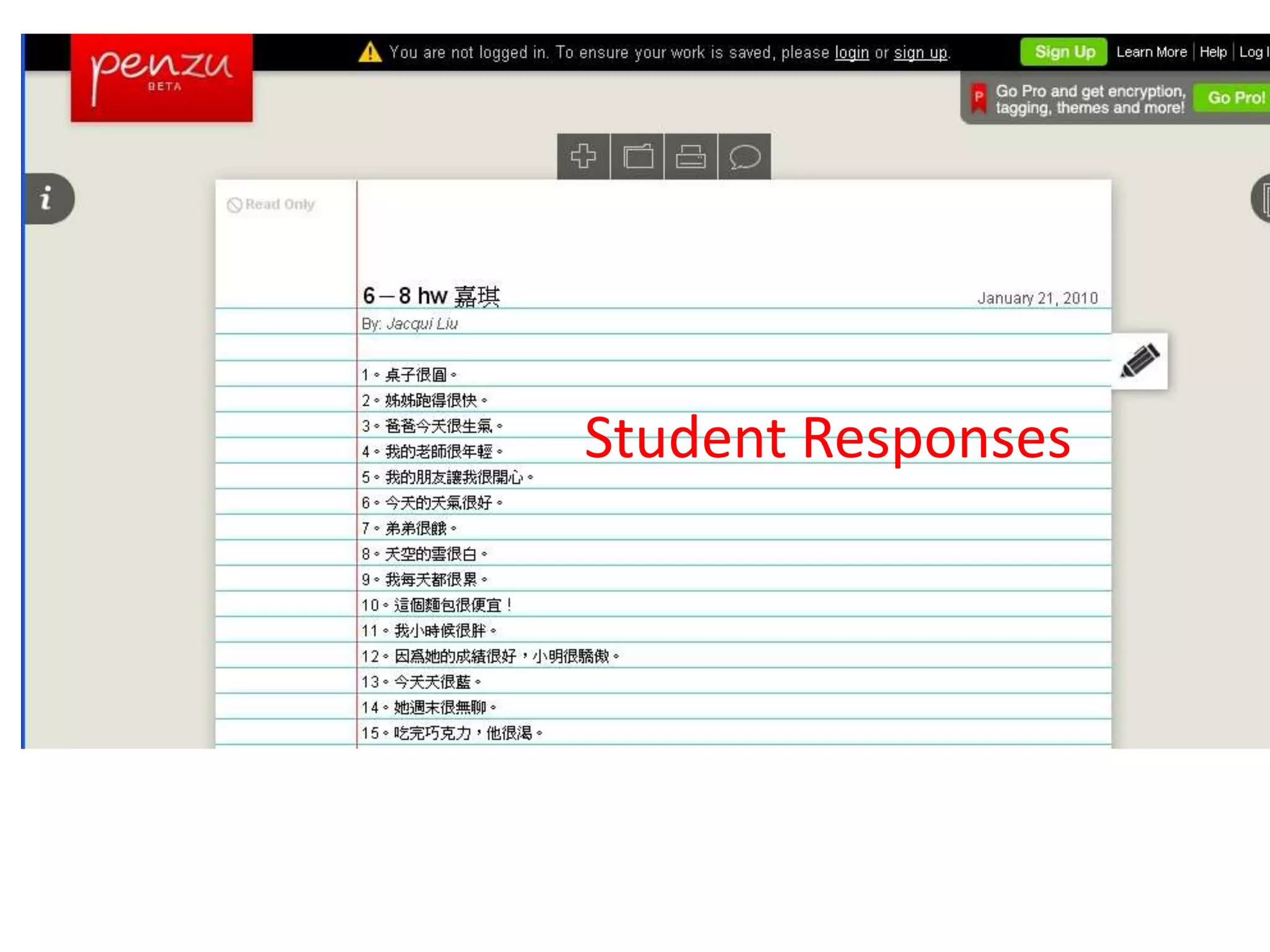 Student Responses