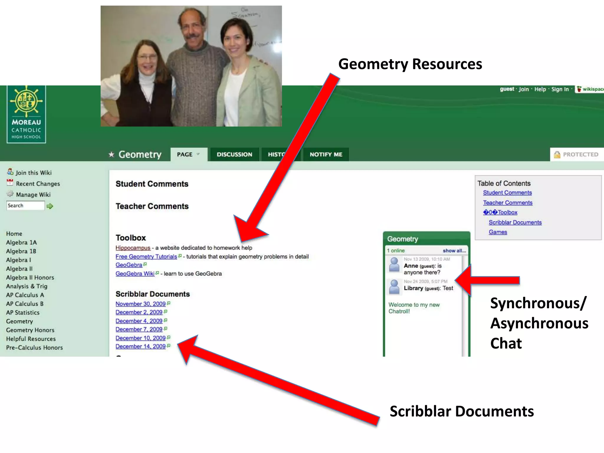 Geometry ResourcesSynchronous/AsynchronousChatScribblar Documents