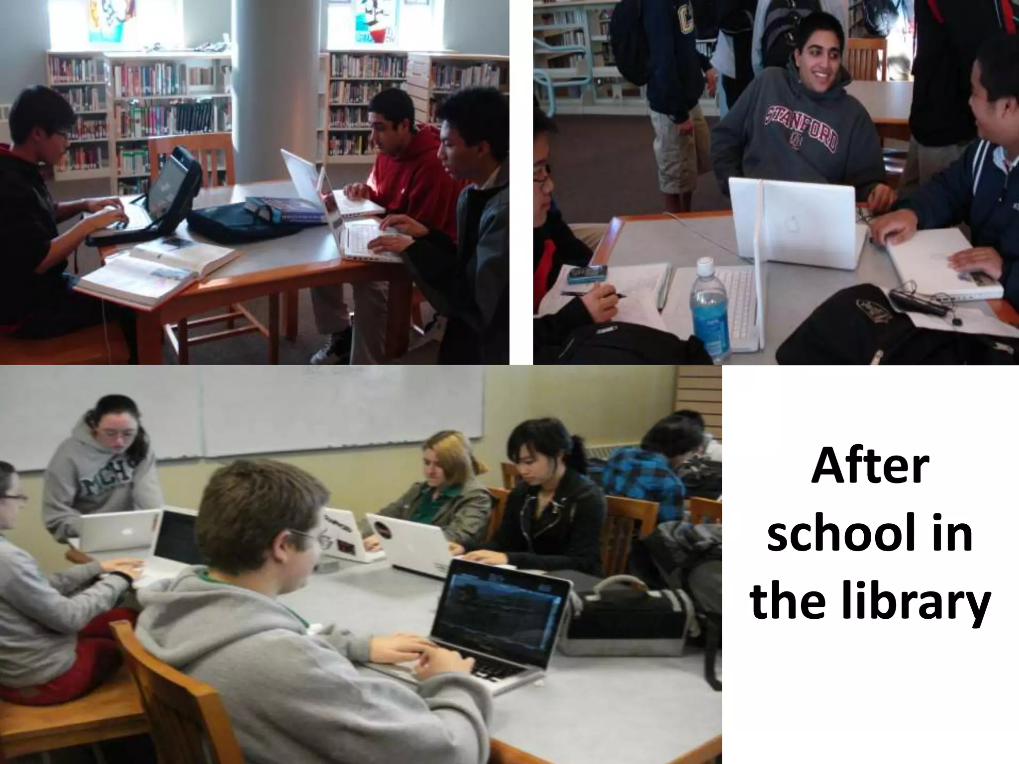 After school in the library